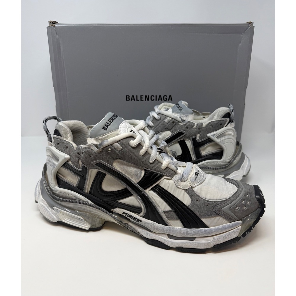 Balenciaga Runner Sneaker Grey/White/Black Size 12 US 45 EU